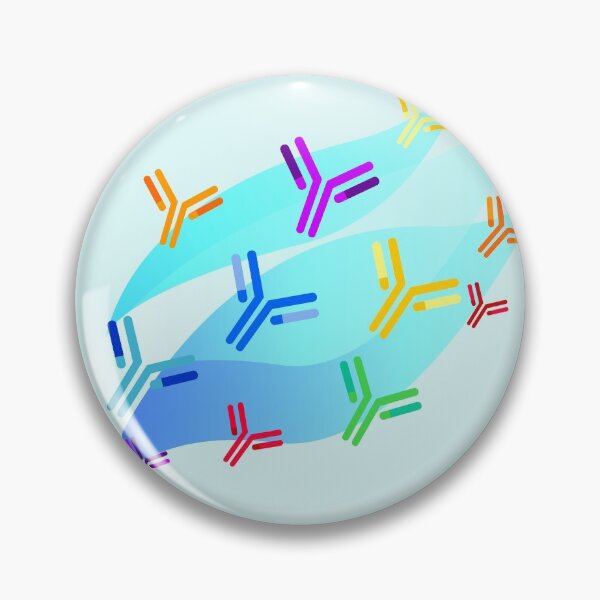 Item preview, Flying Cartoon Antibodies designed and sold by Artsy-Chemist.
