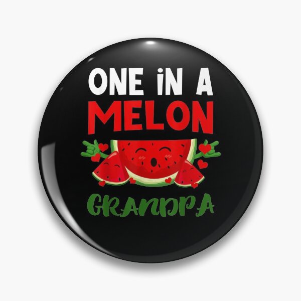 Item preview, One In A Melon Grandpa Love Watermelon Summer Fruit Lover Gift  designed and sold by mchargue12.