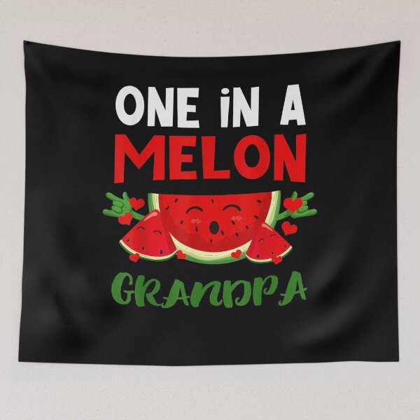 Item preview, One In A Melon Grandpa Love Watermelon Summer Fruit Lover Gift  designed and sold by mchargue12.