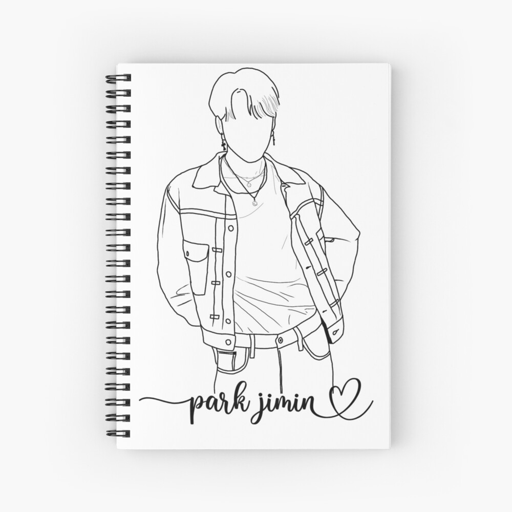 Park Jimin: Airport Fashion  Spiral Notebook for Sale by hyyhk