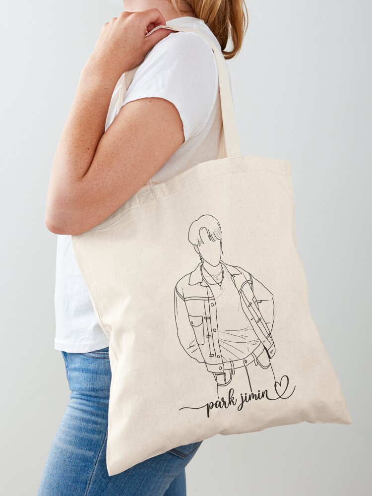 Bangtan Boys Jimin FACE Printed Tote Handbag - BTS Official Merch | BTS  Merchandise