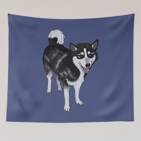 Item preview, Two Color Heterochromatic Husky designed and sold by creativekeener.