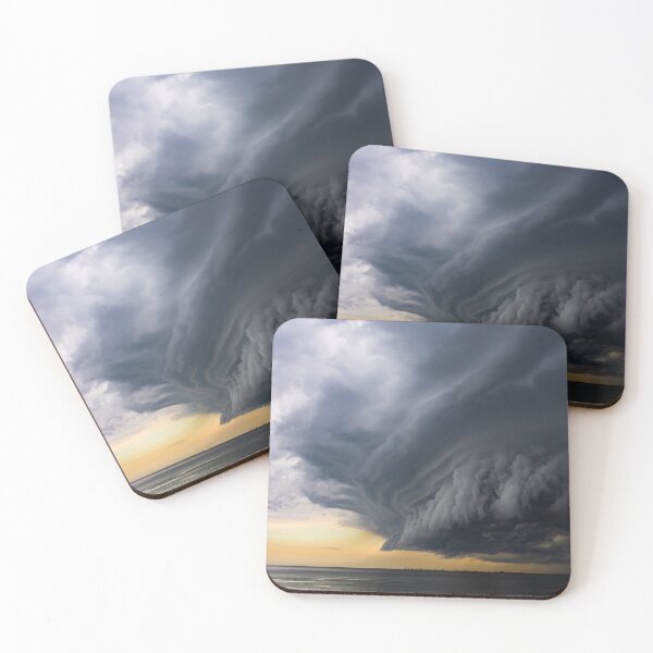 Item preview, A massive super cell storm cloud over the ocean designed and sold by Pete Leong.