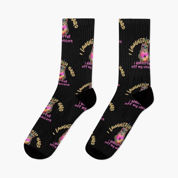 Item preview, I Laughed So Hard I Almost Fell Off My Unicorn Design designed and sold by EarthArtDesigns.
