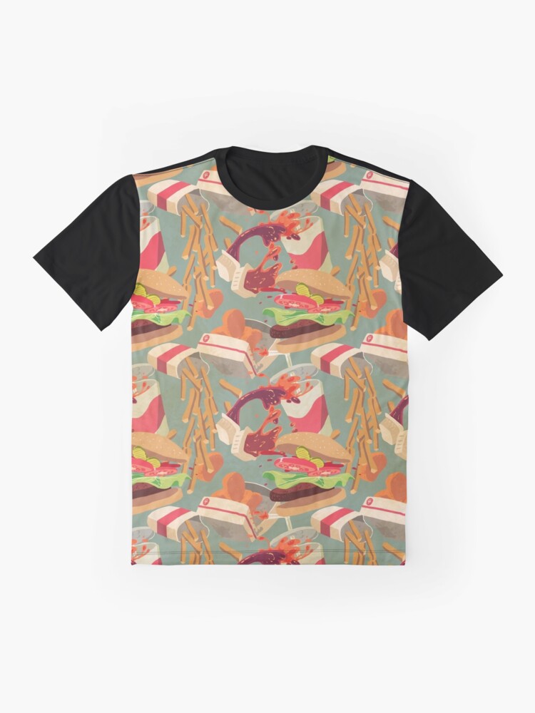 Thumbnail 4 of 5, Graphic T-Shirt, RIP lunch designed and sold by shreddednettles.