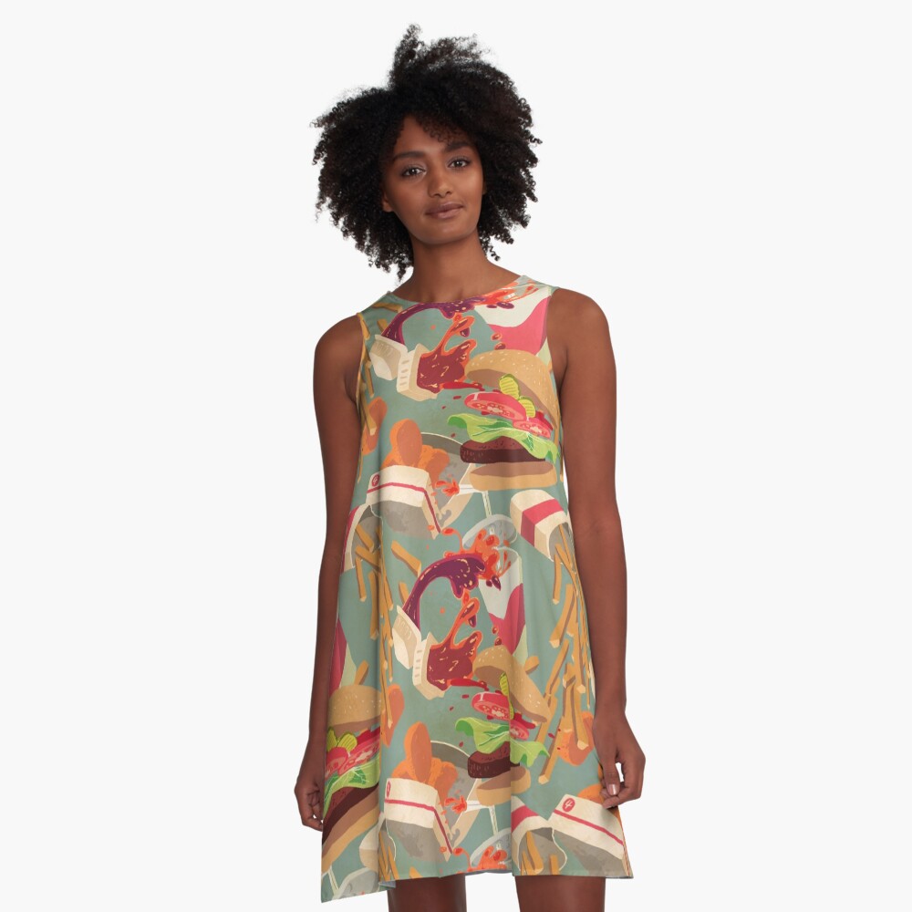Item preview, A-Line Dress designed and sold by shreddednettles.