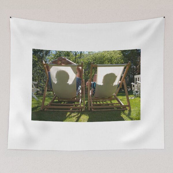 Item preview, A couple in deck chairs designed and sold by Martin Langer.