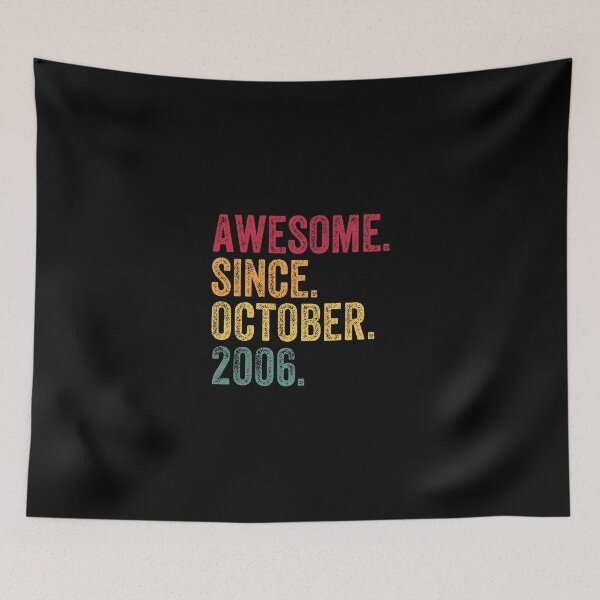 Item preview, Awesome Since October 2006 14Th Birthday Gift 14 Years Old designed and sold by hlleone803.