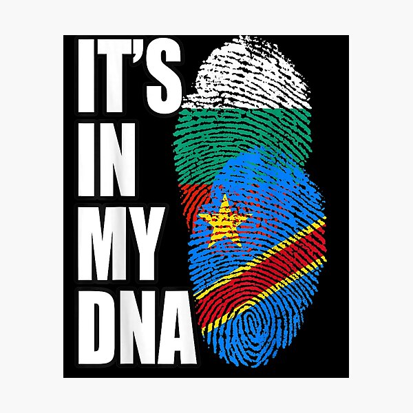 Item preview, Democratic Congolese And Bulgarian Mix Dna Flag Heritage Gift  designed and sold by mchargue12.