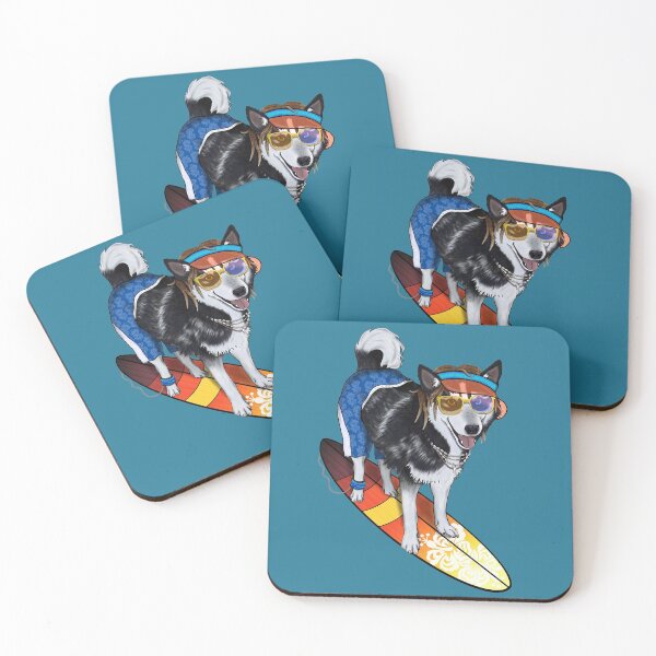 Item preview, Surfer Dude Heterochromatic Husky designed and sold by creativekeener.