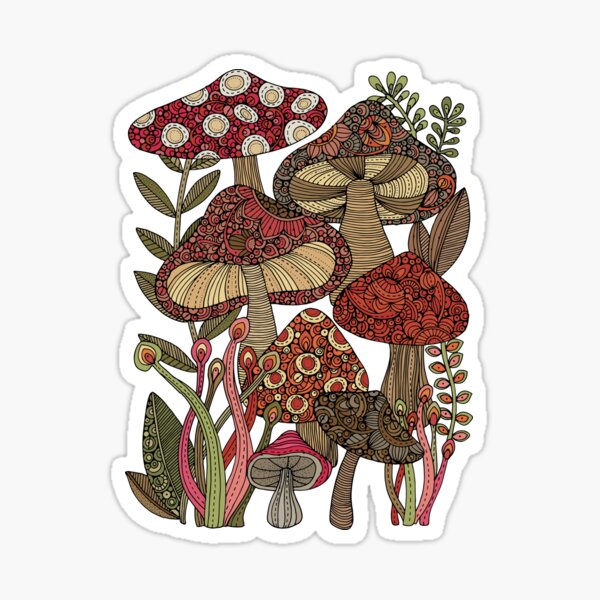 Sticker Mural - Champignons - ref.10499