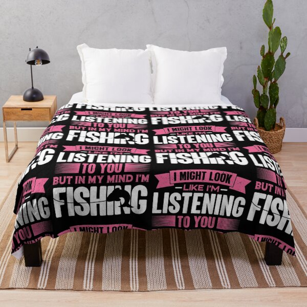 Item preview, I Look Like I'm Listening But In My Mind I'm Fishing | Weekend Fisherman designed and sold by GravitiTees.