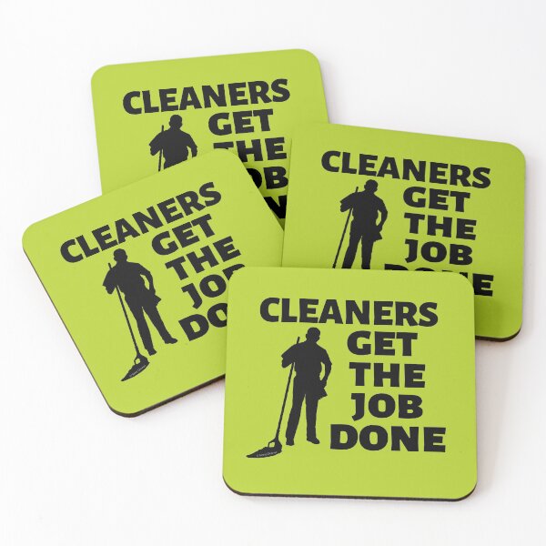 Item preview, Cleaners Get the Job Done Fun Janitor Custodian Cleaner Gifts designed and sold by SavvyCleaner.