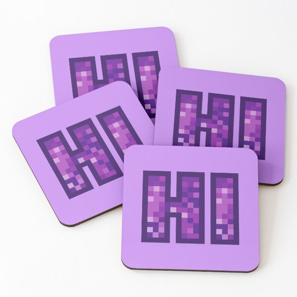 Item preview, Hi - Friendly Text Design Pixel Art - Purple Color designed and sold by dylanxh.