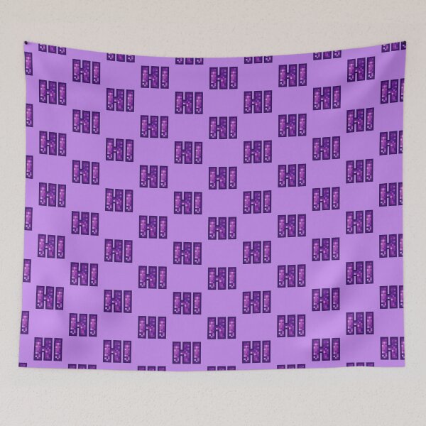 Item preview, Hi - Friendly Text Design Pixel Art - Purple Color designed and sold by dylanxh.