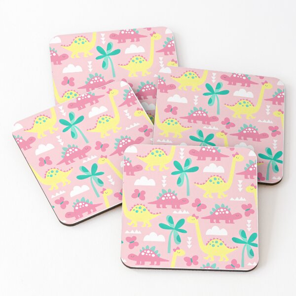 Item preview, Pink Dinosaur Seamless Pattern, Dinosaur Seamless Pattern Design designed and sold by graphic-genie.