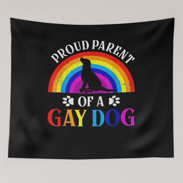 Artikelvorschau, Proud Parent Of A Gay Dog Rainbow Color Lgbt Gay Pride Month Gift entworfen und verkauft von mchargue12.