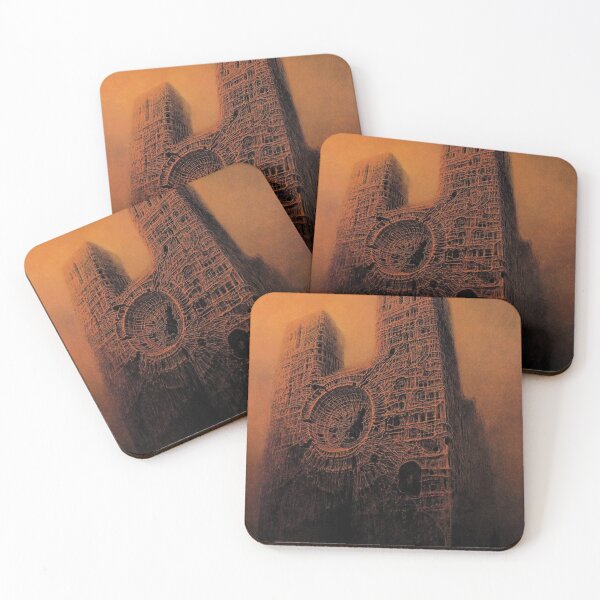 Item preview, Untitled (Cathedral), by Zdzisław Beksiński designed and sold by JustContemplate.