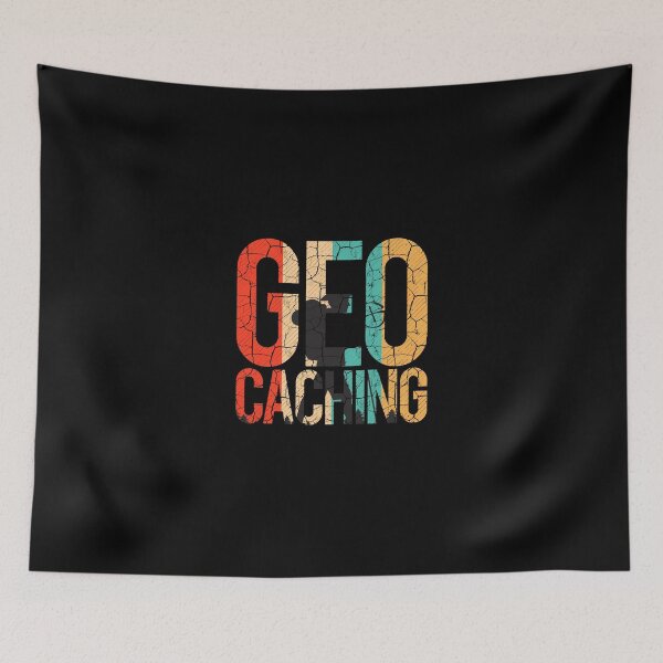 Item preview, Retro Style Vintage Geocaching Typography Geocacher designed and sold by zubakbrita.