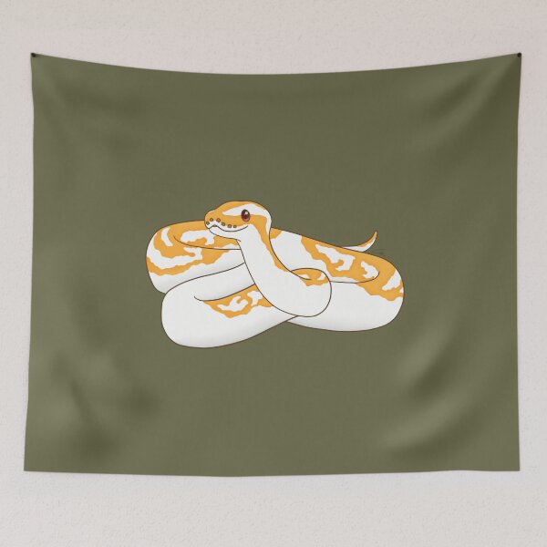 Item preview, Albino Piebald Ball Python Illustration designed and sold by anacecilia.