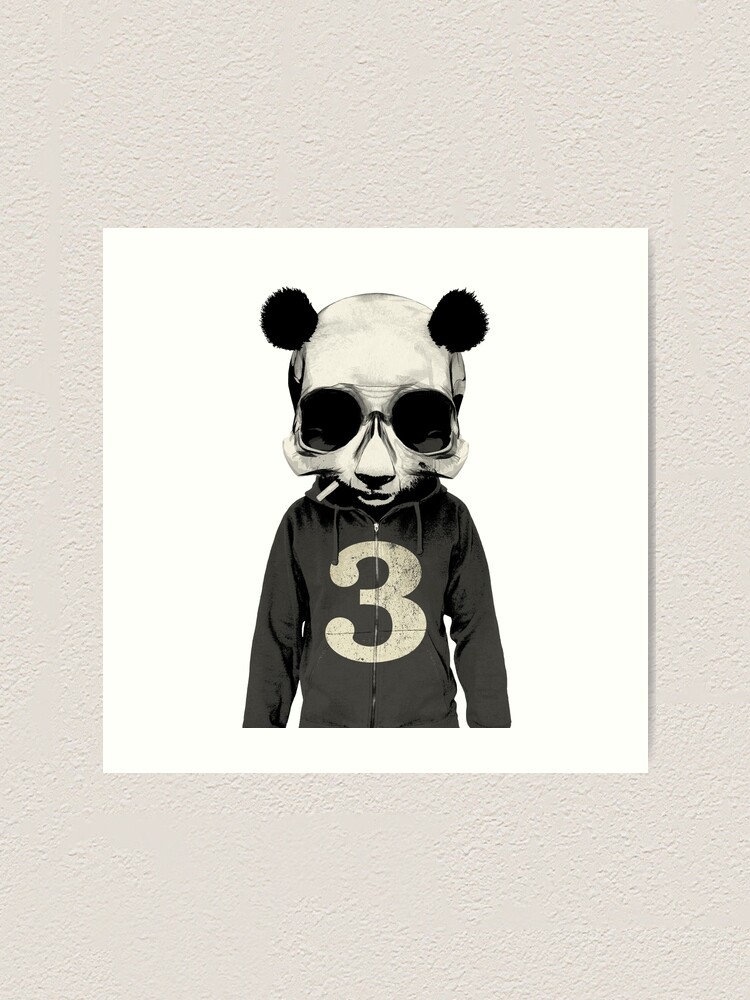 panda wearing hoodie