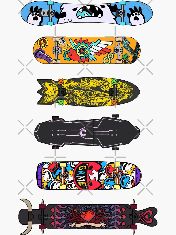 アート・デザイン・音楽 sk8 on the wall / catalog & sticker