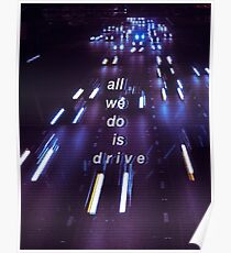 Halsey Drive Tumblr Lyric Art Poster