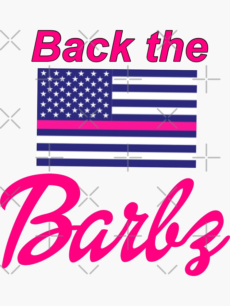 "Back The Barbz " Sticker For Sale By VibinPoodle | Redbubble