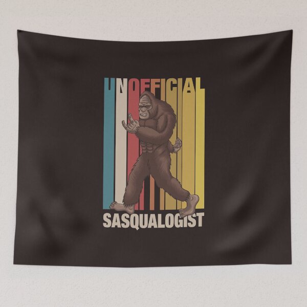Item preview, Unofficial Sasqualogist Retro Vintage Funny Bigfoot designed and sold by Uppercase Tees.