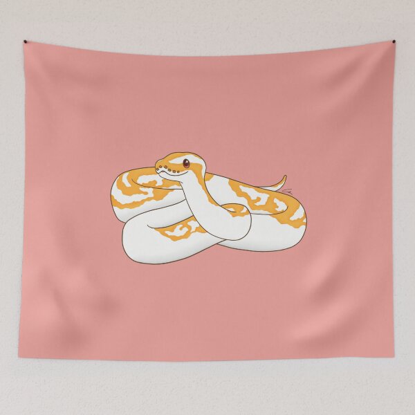 Item preview, Albino Piebald Ball Python Illustration II designed and sold by anacecilia.