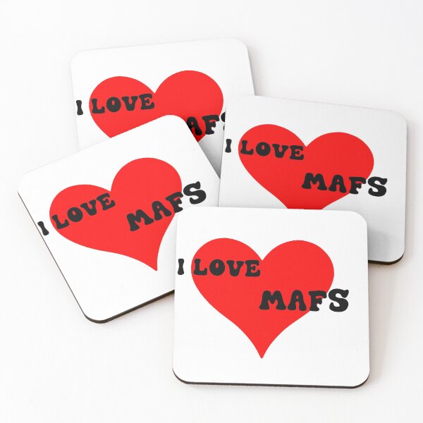 Item preview, I love mafs sticker designed and sold by adrianazola.