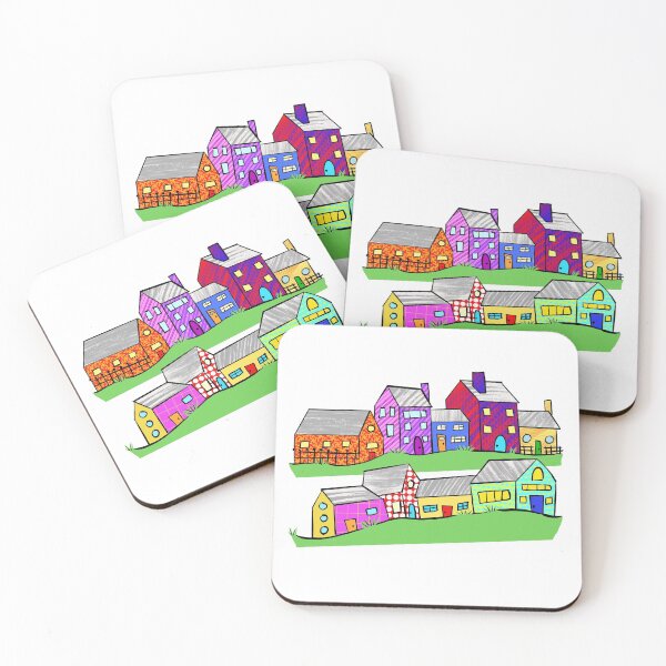 Item preview, Colorful Houses  designed and sold by missmann.