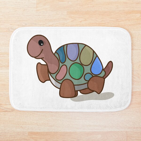 Item preview, cute turtle brown, turtle working on floor,  cute turtle vector , vector image on a white background. designed and sold by WP-7824.