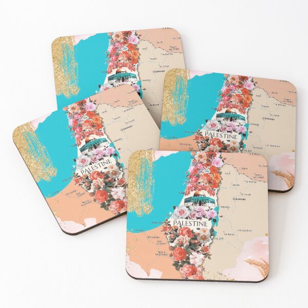 Item preview, Palestine Map With Flowers And Cities And Borders Jerusalem City designed and sold by Dr.YesOrNo.