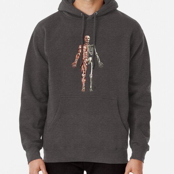 Half Muscle - Half Skeleton Pullover Hoodie