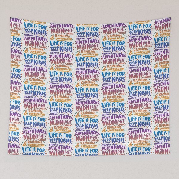 Item preview, Life is For Deep Kisses, Strange Adventures, Midnight Swims, & Rambling Conversations designed and sold by Lori P.