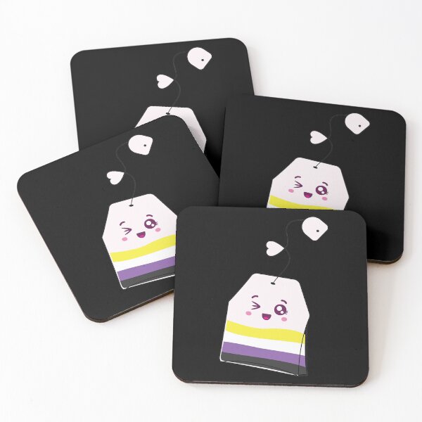 Aperçu de l'œuvre Fierté de sachet de thé non binaire, cadeau d'identité non binaire et non binaire fier créée et vendue par ArtsyloShop.