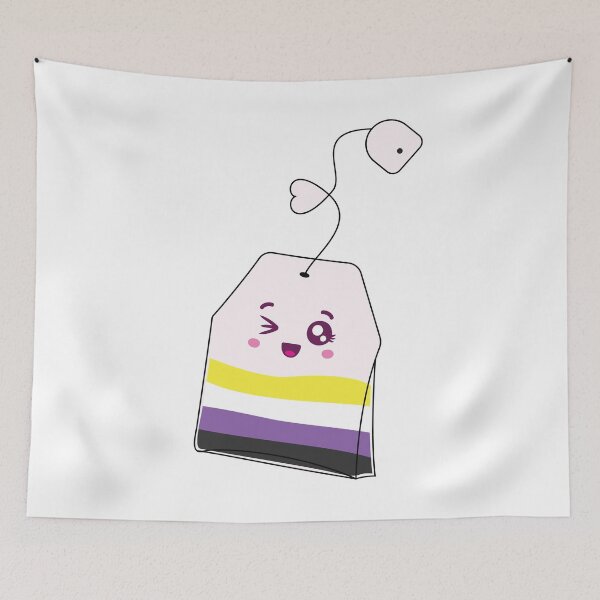 Item preview, Non binary Tea Bag Pride, Proud Nonbinary, Non binary Identity Gift designed and sold by ArtsyloShop.