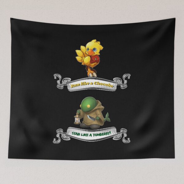 Item preview, Run like a chocobo and stab like a tonberry Final Fantasy 7  designed and sold by Gabrielaxel300.