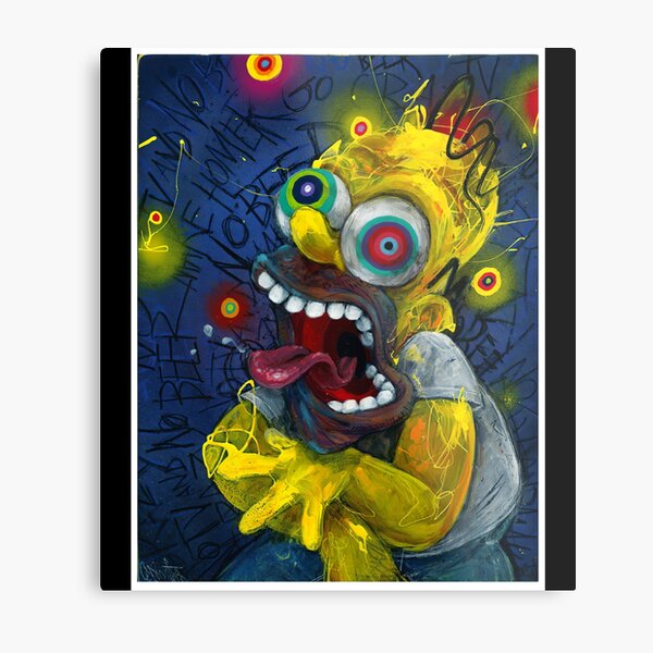 The Simpsons Art Metal Prints for Sale