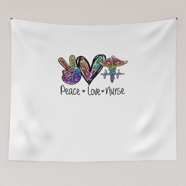 Item preview, Peace Love Nurse Heart designed and sold by Florian-1.