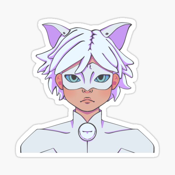 Chat Blanc Stickers Redbubble