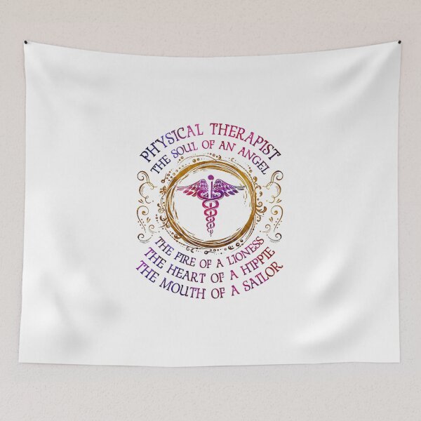 Item preview, Physical Therapist The Soul Of An Angel The Fire Of A Lioness The Heart Of A Hippie The Mouth Of A Sailor Nurse designed and sold by Florian-1.