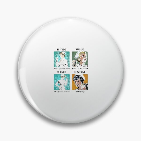 Item preview, Pop Art Nurses Be Strong Be Brave Be Humble Be Awesome designed and sold by Florian-1.