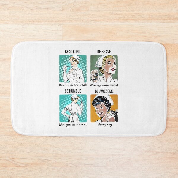 Item preview, Pop Art Nurses Be Strong Be Brave Be Humble Be Awesome designed and sold by Florian-1.