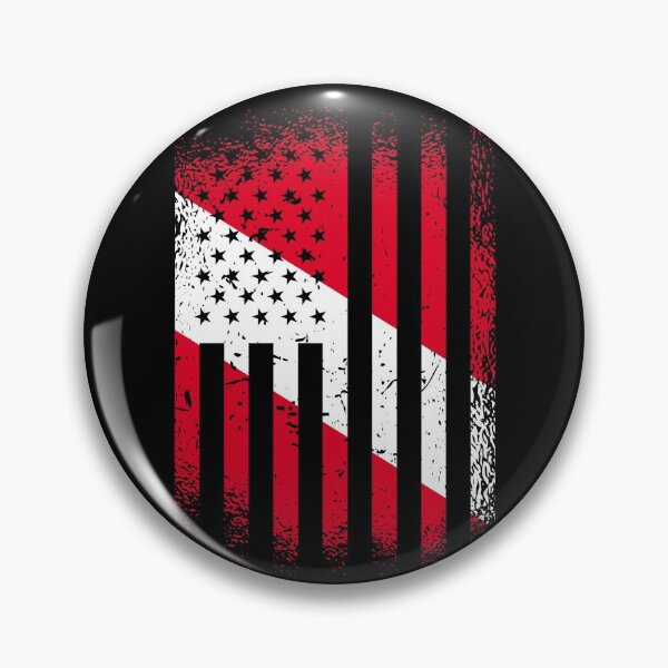Item preview, Diver Down Flag American Flag Patriot Scuba Diver Gear designed and sold by DynamicDesign.