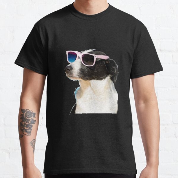 dog with sunglasses t shirt