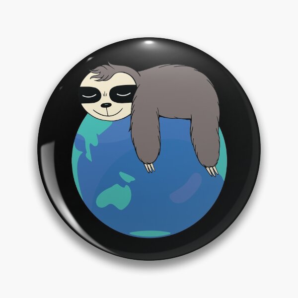 Item preview, Sloth Earth Funny Cute Lazy Sloth Napping Earth Day Gear designed and sold by DynamicDesign.