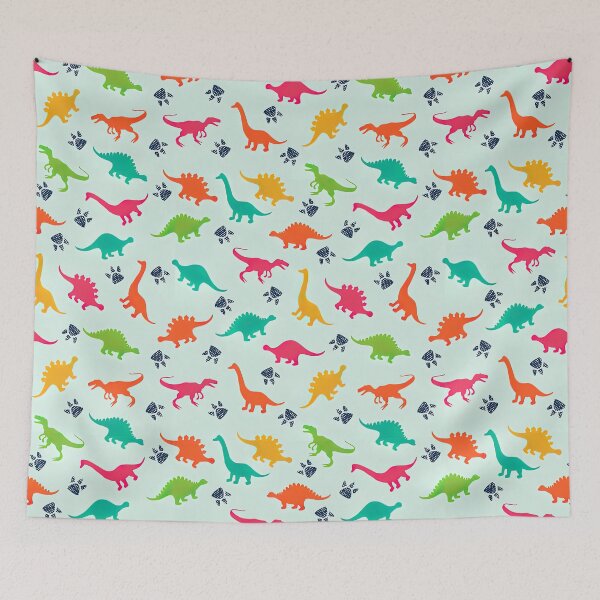 Item preview, Colorful Dinosaur Seamless Pattern, Dinosaur Seamless Pattern Design designed and sold by graphic-genie.