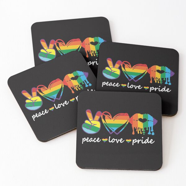 Item preview, Peace Love Pride Lip Drip LGBT 2021 designed and sold by anthonybarr1205.